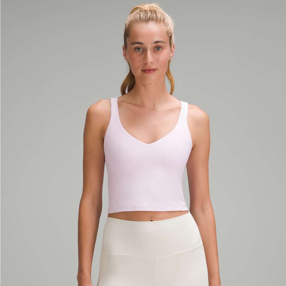 NWOT Lulu Align Tank Top in Meadowsweet Pink (Size 4)
